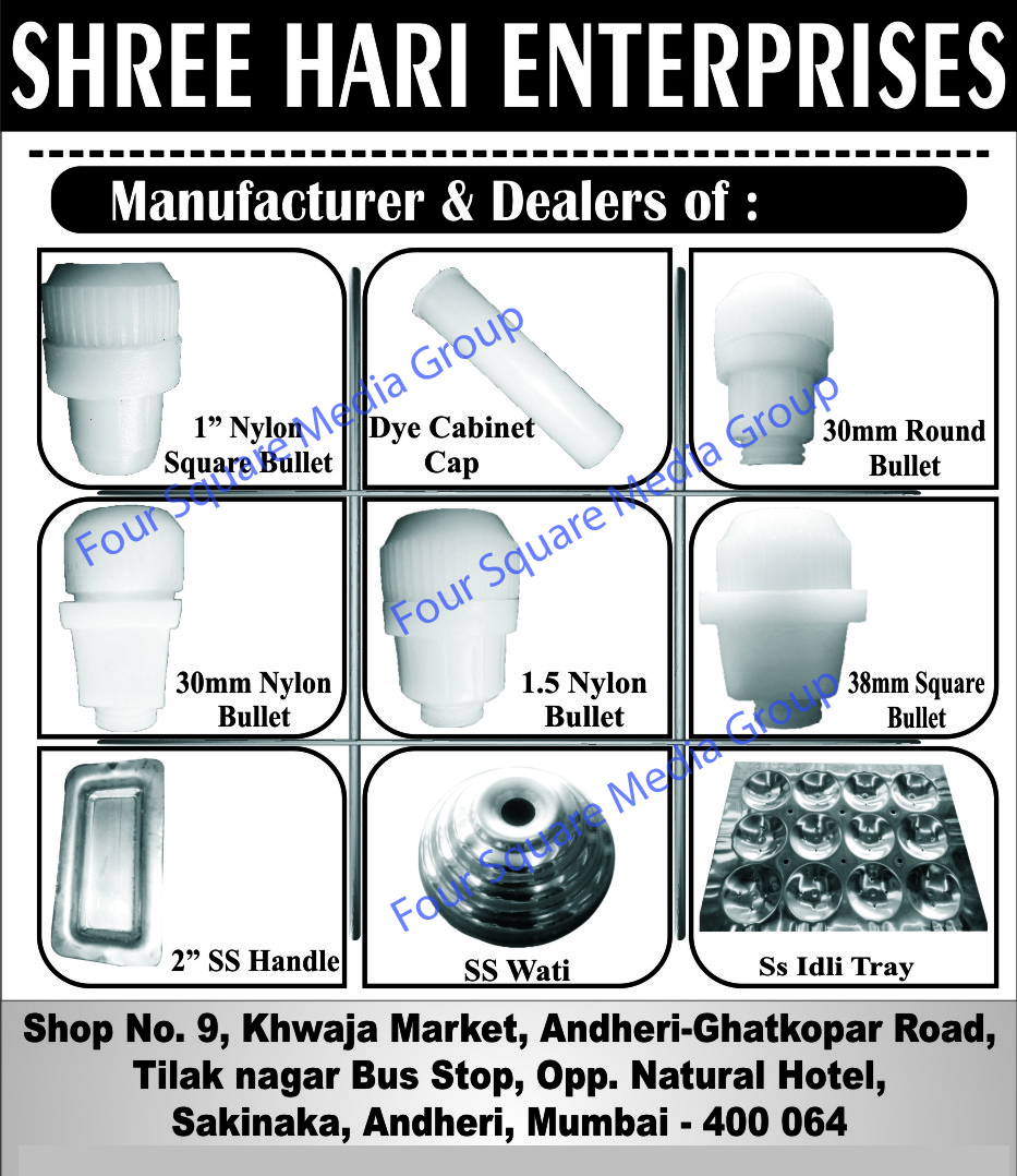 Hotel Kitchen Equipments Nylon Square Bullet, Hotel Kitchen Equipments Dye Cabinet Cap, Hotel Kitchen Equipments Round Bullet, Hotel Kitchen Equipments Nylon Bullet, Hotel Kitchen Equipments Stainless Steel Handle, Hotel Kitchen Equipments Stainless Steel Wati, Stainless Steel Idli Tray