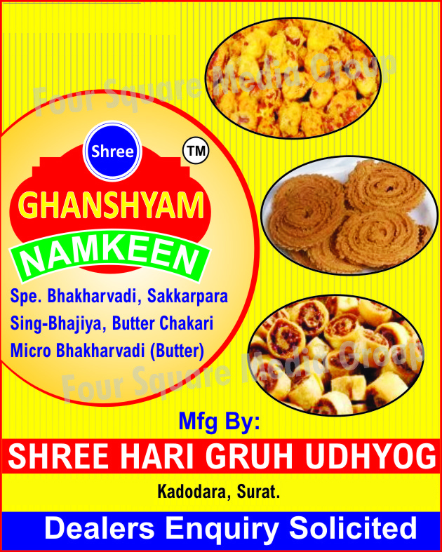 Bhakharvadi, Sakkarpara, Sing Bhajiya, Butter Chakari, Micro Bhakharvadi, Butter Bhakharvadi