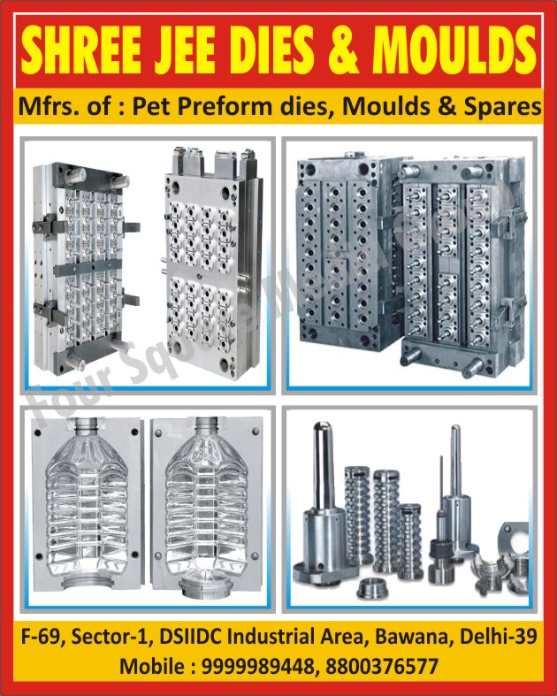 Pet Preform Dies, Pet Preform Molds, Pet Preform Spares