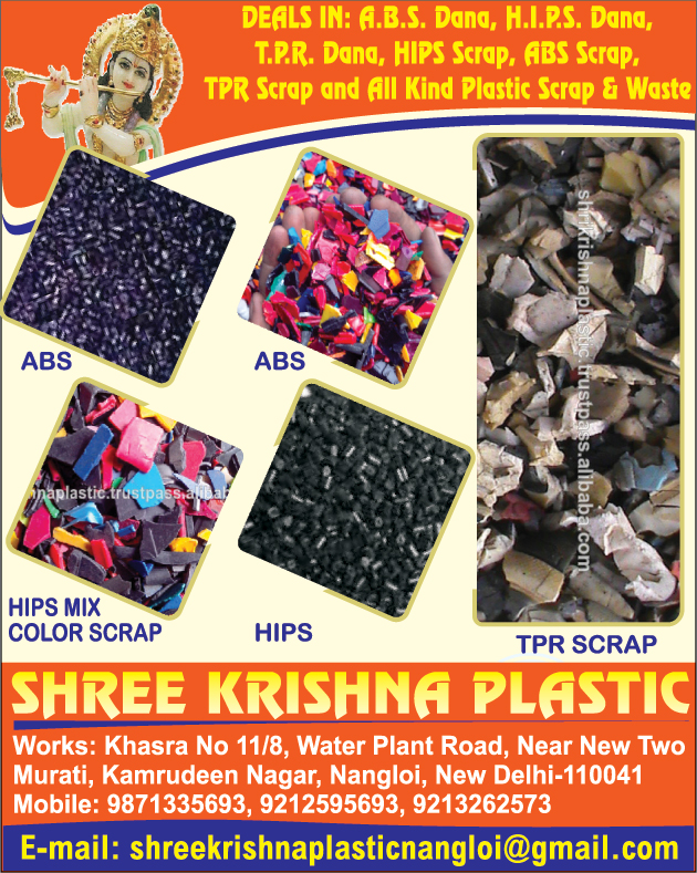 Plastic Scraps, Plastic Wastes, HIPS Plastic Scraps, ABS Plastic Scraps, TPR Plastic Scraps, ABS Plastic Granules, TPR Plastic Granules, HIPS Plastic Granules, ABS Dana, TPR Dana, HIPS Dana, TPR plastic Wastes, ABS Plastic Waste, HIPS Plastic Waste,ABS Dana, Plastic Dana, TPR Dana, Hips Scrap, ABS Scrap, TPR Scrape, Scrap