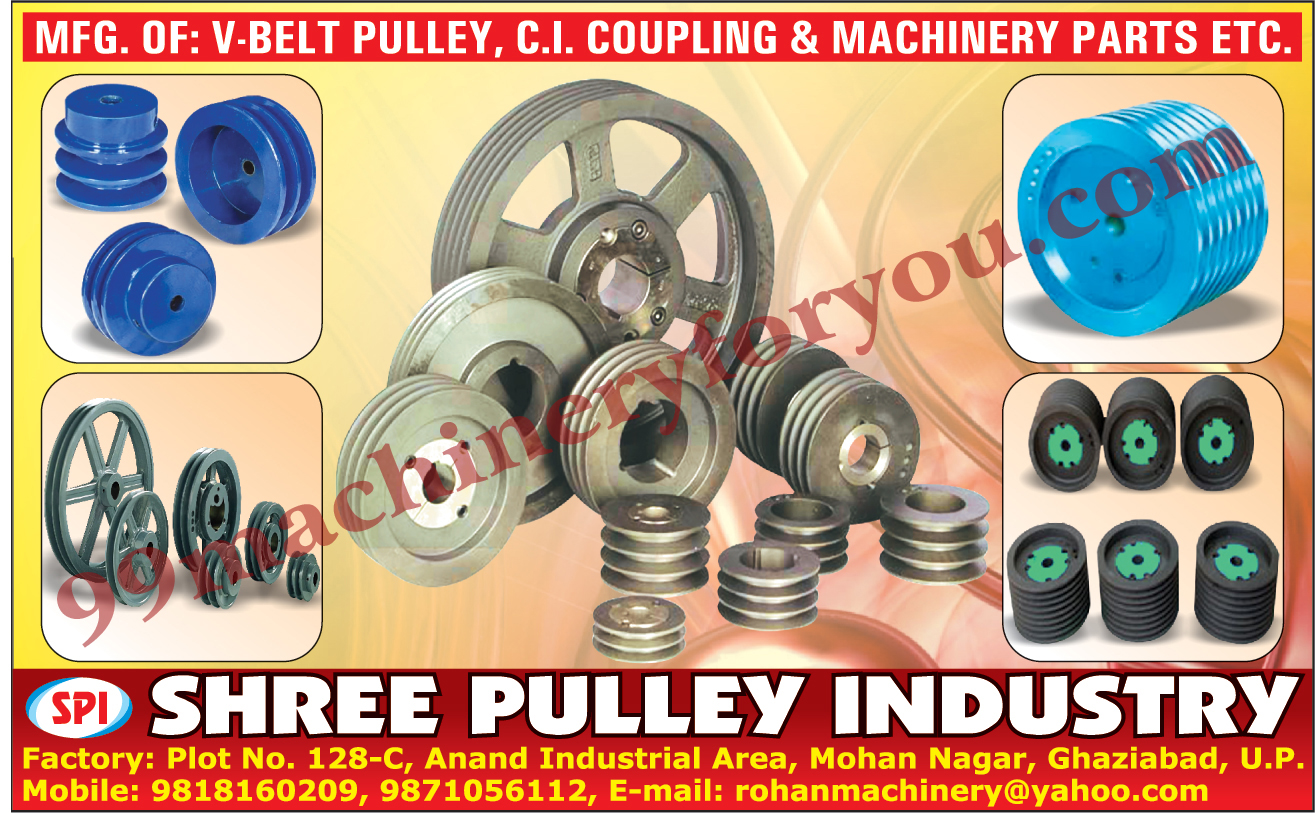 V Belt Pulleys, CI Couplings,Machinery Parts