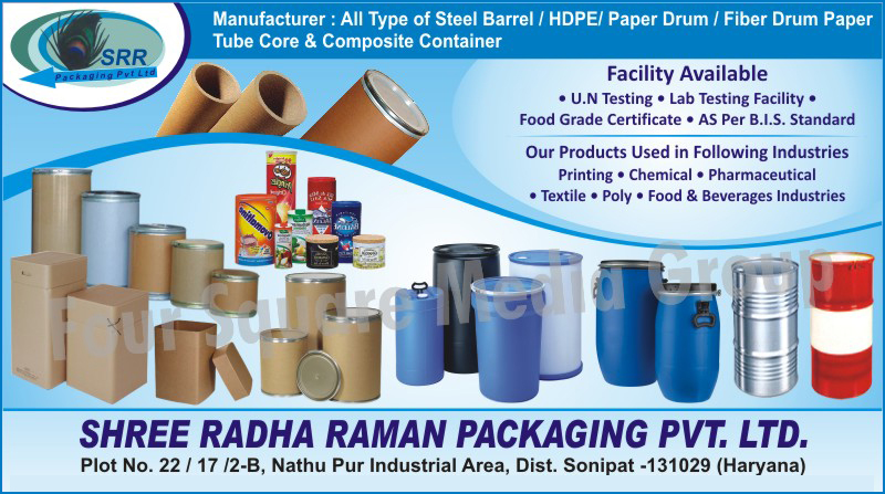 Steel Barrels, Paper Drums, Fiber Drums, Fibre Drums, Composite Containers, HDPE Drums, Paper Tubes, Paper Cores,HDPE, Paper Tube Core, Fiber Drum Paper Tubes, Fibre Drum Core