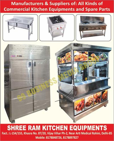 Commercial Kitchen Equipments, Commercial Kitchen Spare Parts