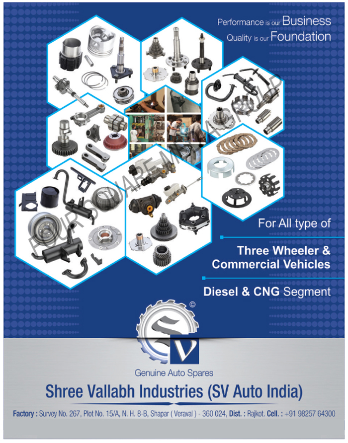 Automotive Spare Parts, Three Wheeler Spare Parts, Commercial Vehicle Spare Parts