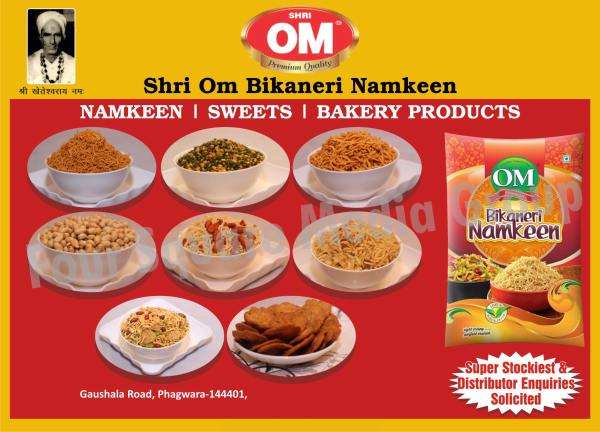 Namkeens, Sweets, Bakery Products