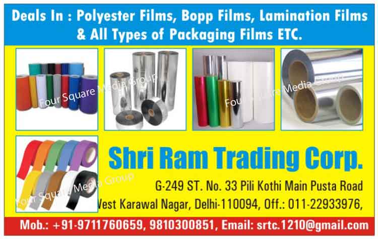 Polyester Film, BOPP Film, Lamination Film, Packaging Film