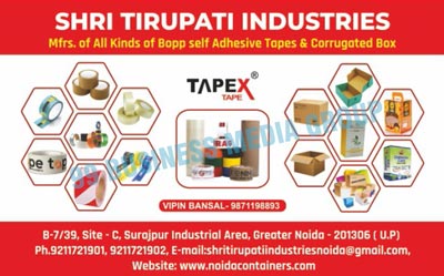 Bopp Self Adhesive Tapes, Corrugated Boxes