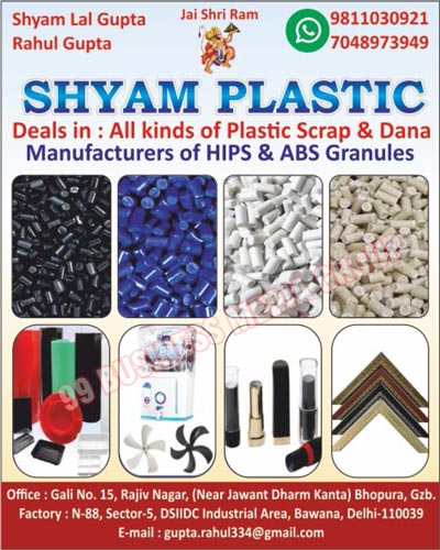 Plastic Scraps, Plastic Danas, HIPS Plastic Scraps, ABS Plastic Scraps, HIPS Plastic Danas, ABS Plastic Danas, Black Plastic Scraps, Blue Plastic Scraps, Milky White Plastic Scraps, Off White Plastic Scraps, Black Plastic Danas, Blue Plastic Danas, Milky White Plastic Danas, OffWhite Plastic Danas, HIPS Granules, ABS Granules