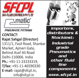 Pneumatic Fittings, Industrial Grade Pneumatic Components, Fluid Line Components,Pneumatic System Components, Push On Fittings, Pneumatic Couplers, Pneumatic Valves, Pneumatic Tubings, Pu Tubing, Air Service Units, Solenoid Valves, Quick Couplings, Check Valves, Pneumatic Cylinders, Flow Control Valves