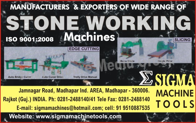 Auto Bridge Cutter, Auto Cutter Drive, Stone Edge Cutting Machines, Stone Working Machines, Stone Slicing Machines