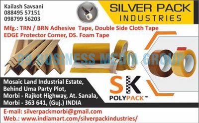 TRN Adhesive Tapes, BRN Adhesive Tapes, Double Side Cloth Tapes, EDGE Protector Corner Tapes, DS. Foam Tapes