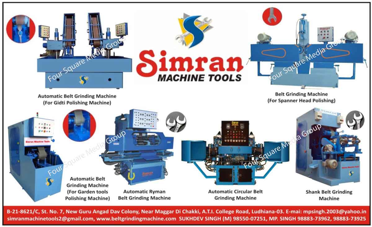 Belt Grinding Machine, Ryman Belt Grinding Machine, Shank Belt Grinding Machine, Circular Belt Grinding Machine, Spanner Head Polishing Belt Grinding Machine, Garden Tool Polishing Belt Grinding Machine, Gidti Polishing Belt Grinding Machine