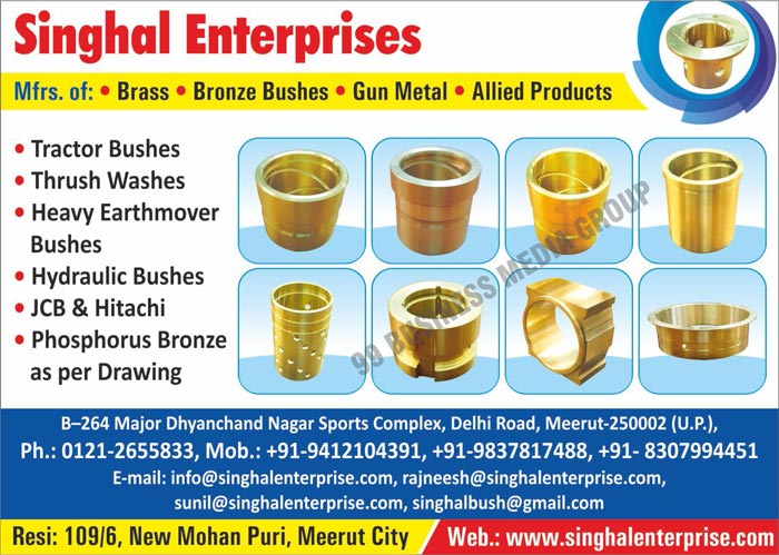 E Rickshaws, Electric Rickshaws, Battery Operated Rickshaws, E Loaders, E Rickshaw Loaders, Brasses, Bronze Bushes, Gun Metals, Allied Products, Tractor Bushes, Thrush Washes, Heavy Earthmover Bushes, Hydraulic Bushes, JCB Bronzes, Hitachi Bronzes, Phosphorus Bronzes