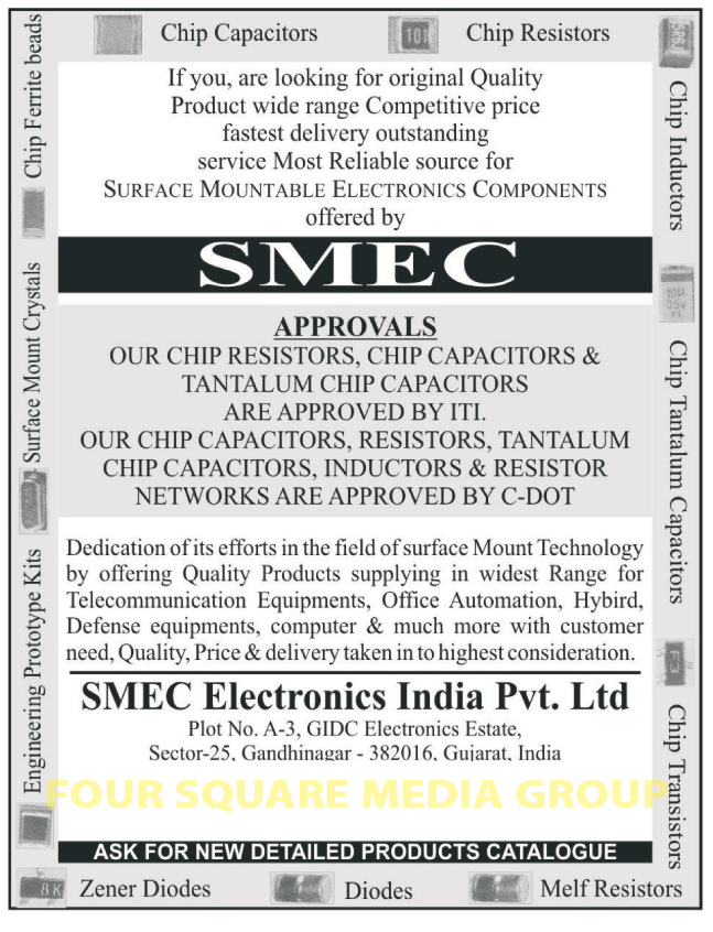 Capacitors, Chip Capacitors, Tantalum Chip Resistors, Resistors, Chip Resistor, Inductors, Chip Transistors, Transistors, Chip Inductors, Engineering Prototype Kits, Surface Mount Crystals, Chip Ferrite Beads, Melf Resistors, Diodes, Zener Diodes, Electronic Components