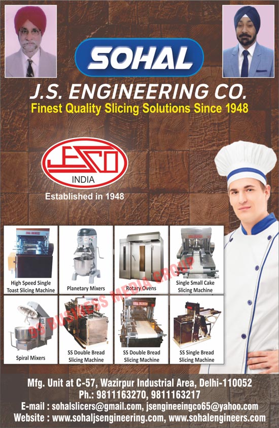 Bread Slicing Machines, Cake Slicing Machines, Toast Slicing Machines, Bakery Equipments, Planetary Mixers, Rotary Ovens, Spiral Mixers