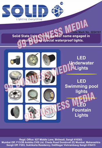 Solid State Lights, Led Underwater Lights, Led Swimming Pool Lights, Led Fountain Lights