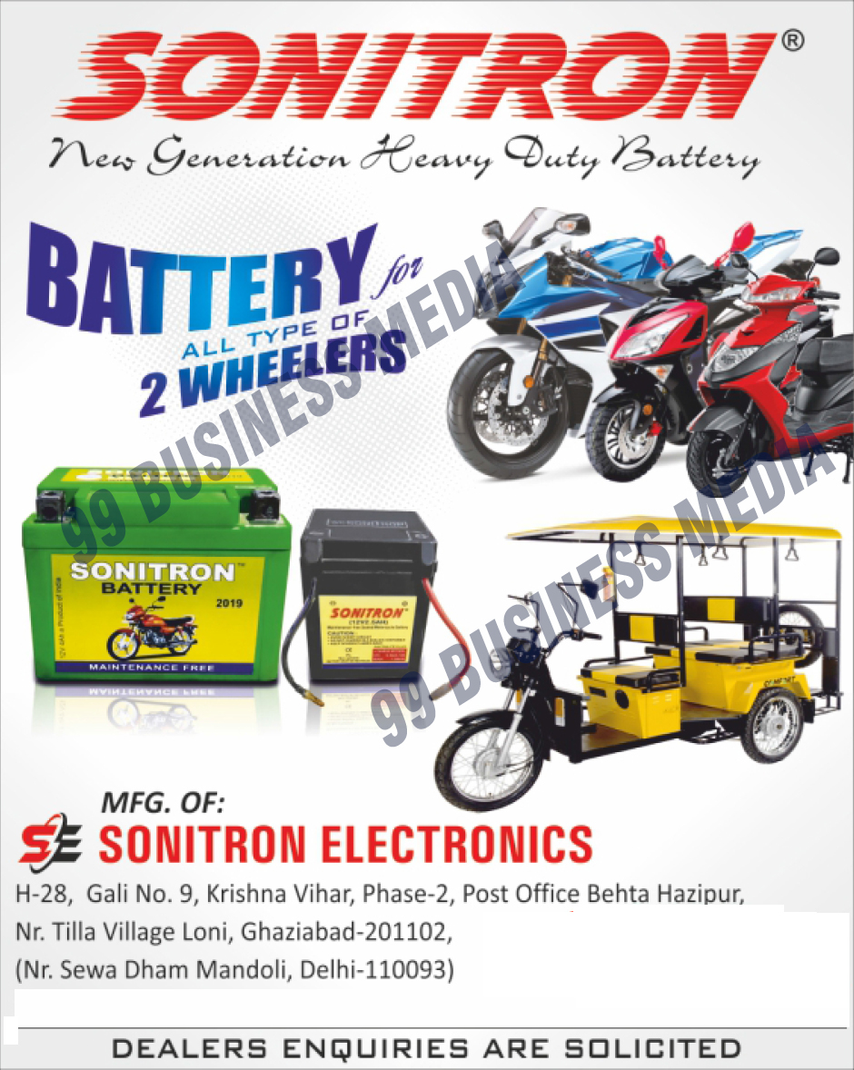 Automotive Batteries, Two Wheeler Batteries, 2 Wheeler Batteries, Scooty Batteries