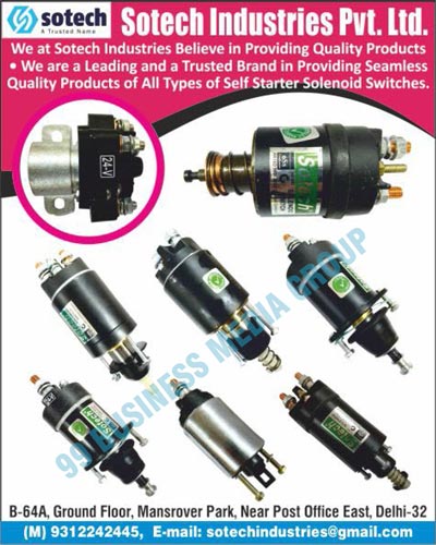 Self Starter Solenoid Switches