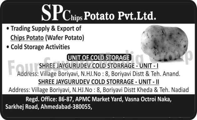 Potato Chips, Potato Wafers, Cold Storage Activities, Potato for Chips, Potato for Wafers, Chips Potato