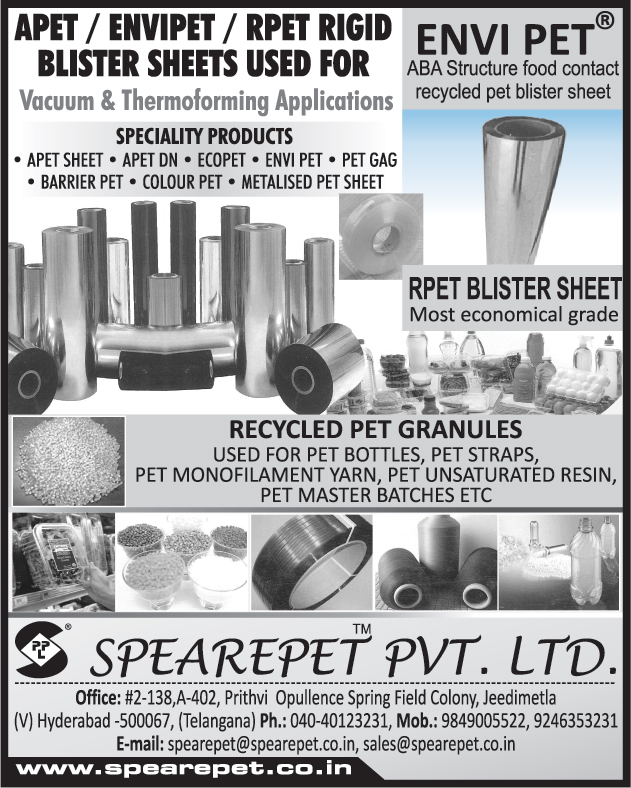 APET Blister Sheets, Envipet Blister Sheets, RPET Rigid Blister Sheets, Blister Sheets, APET Sheets, Metallised Pet Sheets, Colour Pets, Barrier Pets, ENVI Pets, RPET Blister Sheets, Recycled Pet Granules,Pet Rolls, Pet Thermo Formed products, Pet Printed Cartons