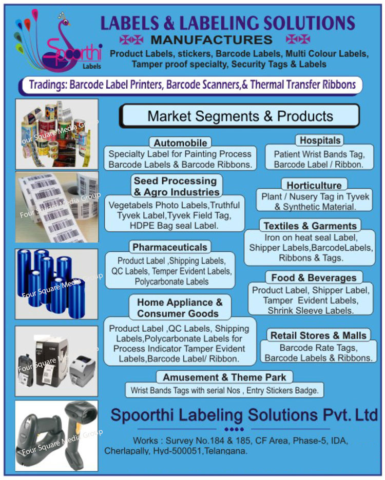 Labels, Labeling Solutions, Barcode Labels, Multi Colour Labels, Multi Color Labels, Temper Proof Labels, Security Labels, Barcode Label Printers, Barcode Scanners, Thermal Transfer Ribbons, Product Labels, Stickers