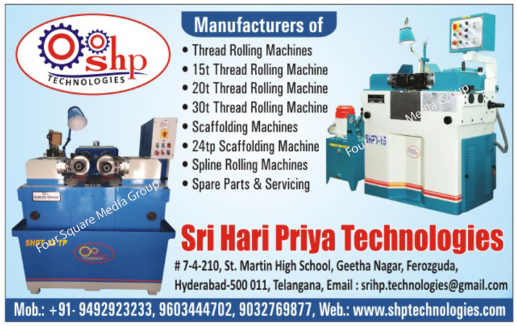 Thread Rolling Machine, Scaffolding Machine, Spline Rolling Machine, Rolling Machine Spare Part