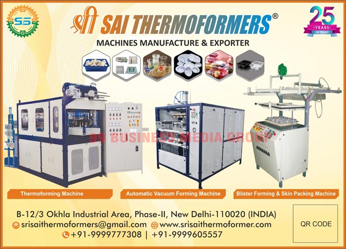 Thermoforming Machines, Automatic Vacuum Forming Machines, Blister Forming Machines, Skin Packing Machines