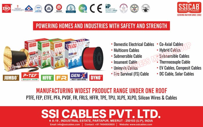 Wires, Cables, PTFE Wires, HFFR Wires, PVC Wires, PTFE Cables, PVC Cables, PTFE Insulated Wires, PTFE Insulated Cables, Teflon Insulated Cables, Teflon Insulated Wires, PFA Wires, FEP Wires, FEP Cables, ETFE Wires, ETFE Cables, PFA Cables, PVDF Wires, PVDF Cables, FR Wires, FR Cables, FRLS Wires, FRLS Cables, HFFR Cables, TPE Wires, TPE Cables, TPU Wires, TPU Cables, XLPE Wires, XLPE Cables, XLPO Wires, XLPO Cables, Silicon Wires, Silicon Cables, Domestic Electrical Cables, Multicore Cables, Submersible Cables, Insument Cables, Uninyvin Cables, Fire Survival Cables, Co Axial Cables, Hybrid Cables, Thermocouple Cables, EV Cables, Composit Cables, DC Cables, Solar Cables