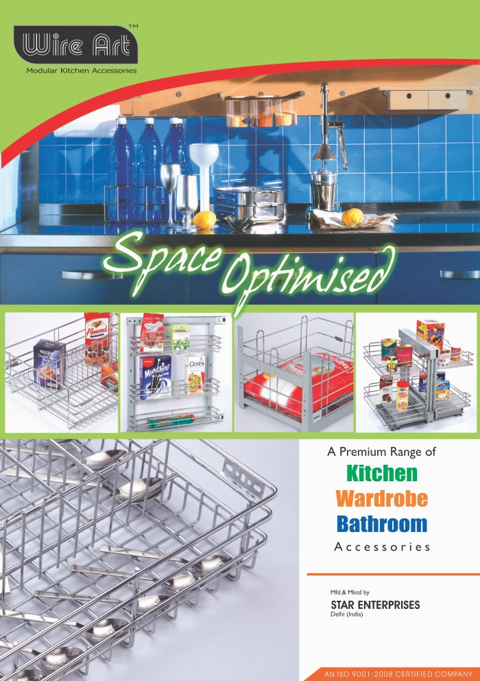 Kitchen Accessories, Wardrobe Accessories, Bathroom Accessories, Modular Kitchen Accessories,Baskets, Pullouts, Pole Cabinet, Corner Solution Ladder Strorage, Wardrobe, Railing Systems