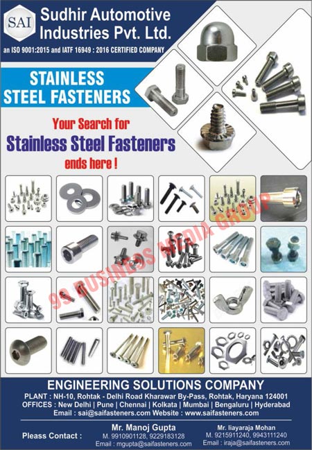 Stainless Steel Fasteners