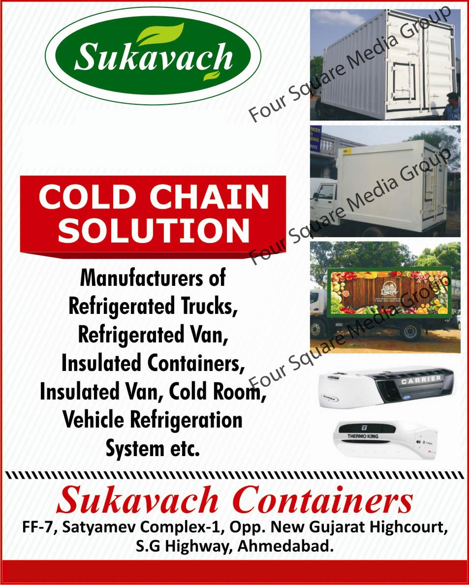 Refrigerated Trucks, Refrigerated Van, Insulated Containers, Insulated Van, Cold Room, Vehicle Refrigeration Systems