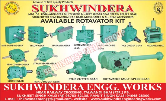 Rotavator Gear Multi Speed Gears, Happy Seeder Gear Straw Reaper Gears, Stub Cutter Gear Harbha Head Gears, Mud Loader Accessories, Gear Accessories, Mini Combine Gears, Hilow Gears, Hadamba Gears, Kutti Machine Heads, Kutti Machine Gears, Hol Digger Gears, Hadamba Heads, Straw Reaper Gears, Clutch Gears, Potato Digger Gears, Stub Cutter Gears, Rotavator Multi Speed Gears