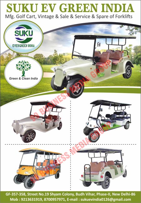 Golf Carts, Vintages, Forklift Spare Parts