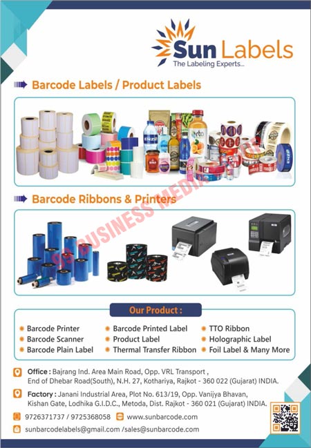 Barcode Printers, Barcode Scanners, Barcode Plain Labels, Barcode Printed Labels, Product Labels, Thermal Transfer Ribbons, TTO Ribbons, Holographic Labels, Foil Labels, Barcode Labels, Barcode Ribbons