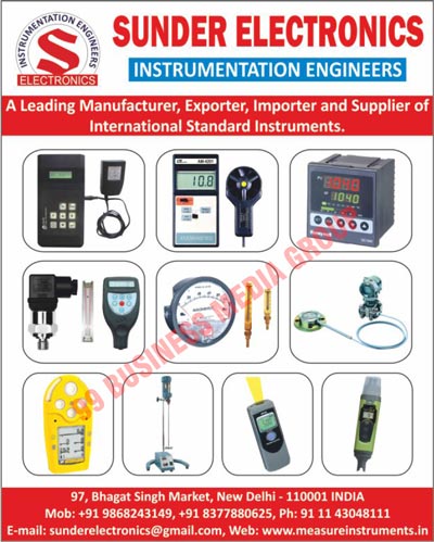 Moisture Meters, Data Loggers, Flow Meters, Refractometers, Thermometers, IR Guns, Drum Heaters, Heat Tracing Designing, Heat Tracing Engineering Instruments, Heat Tracing Commissioning Instruments, Heat Tracing Insulations, Measuring Instruments, Control Instruments, Indicating Instruments, Level Measuring Instruments, Measuring Instruments, Testing Instruments, Gas Detectors, TDS Meters, Ph Meters, Conductivity Meters, Digital Microscope Instruments, Magnehelic Pressure Gages, Chiller Thermometers, Digital Thermo Hygrometers, Anemometers, Flow Meters, Infrared Thermometers, Glass Tube Rotameters, Rh Temp Data Loggers, High Speed Emulsifiers, High Speed Strippers, Trafag Temperature Switches, Trafag Pressure Switches, Digital Pressure Gauges, Programmable Logic Controllers, Microlite Loggers, Logtag Loggers, Coating Thickness Gauges, Humidity Measuring Instruments, Sensor Instruments, Sensors, Electronic Instruments