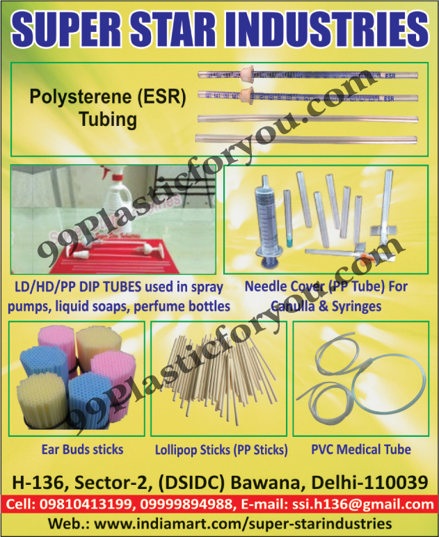 Polysterene Tubing, Syringes Needle Covers, Canulla Needle Covers, LD Tubes Used in Liquid Soaps, LD Tubes Used in Perfume Bottles, Ld Tubes Used In Spray Pumps, HD Tubes, PP Dip Tubes, Ear Buds Sticks, Lollypop Sticks, PP Sticks, PVC Medical Tubes, HD Tubes Used In Spray Pumps, HD Tubes Used In Liquid Soaps, HD Tubes Used In Perfume Bottles, PP Dip Tubes Used In Spray Pumps, PP Dip Tubes Used in Liquid Soaps, PP Dip Tubes Used In Perfume Bottles,LD Tubes, HD Tubes, PP Tubes, Needle Cover, Polysterene, Tubes, Spray Pumps Tubes, Liquid Siaps Tubes, Perfume Bottles