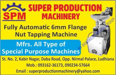 Flange Nut Tapping Machines, Special Purpose Machines, Fully Automatic Flange Nut Tapping Machines