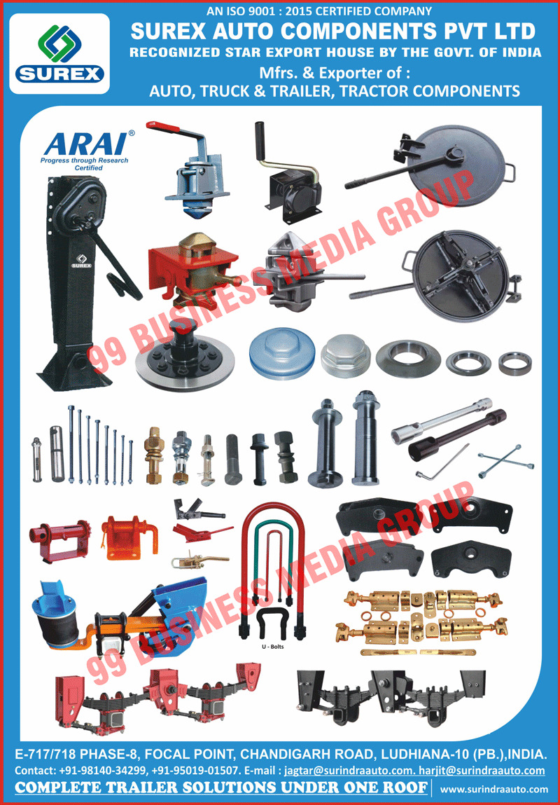 Tractor Components, Auto Components, Truck Components, Trailer Components