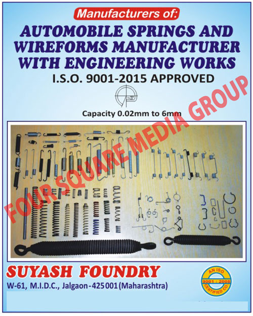 Automotive Springs, Automotive Wireforms, Automotive Springs