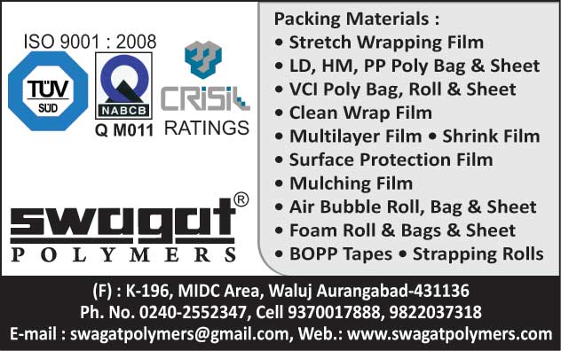 Packing Materials, Stretch Wrapping Films, LD Poly Bags, Ld Sheets, PP Poly Bags, PP Sheets, HM Poly Bags, HM Sheets, VCI Poly Bags, VCI Rolls, VCI Sheets, Clean Wrap Films, Multilayer Films, Shrink Films, Surface Protection Films, Mulching Films, Air Bubble Roll, Air Bubble Bags, Air Bubble Sheets, Foam Rolls, Foam Bags, Foam Sheets, Bopp Tapes, Strapping Rolls,Cling Wrap, Masking Film, Poly bags, Stretch Film, Antistatic Film