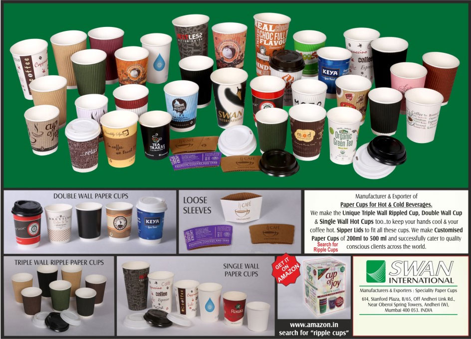 Paper Cups, Single Wall Higher GSM Paper Cups, Two PE Paper Cups, 2 PE Paper Cups, Triple Wall Ripple Cups, 3 Wall Ripple Cups, Cups Lids, Beverages Cups, Coffee Cups, Cups, Ripple Cups, Speciality Paper Cups, Loose Sleeves, Paper Cup For Hot Beverages, Paper Cup For Cold Beverages, Double Wall Paper Cups, Customized Paper Cups