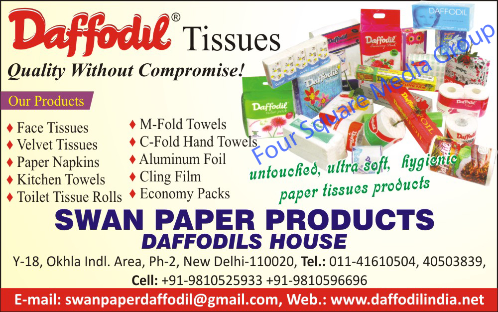 Face Tissues, Velvet Tissues, Paper Napkins, Kitchen Towels, Toilet Tissue Rolls, M Fold Towels, C Fold Hand Towels, Aluminium Foils, Cling Films, Economy Packs, Tissue Paper Products,Tissues, Beverages Cups, Coffee Cups, Cups, Loose Sleeves, Paper Cups, Ripple Cups, Specialty Paper Cups