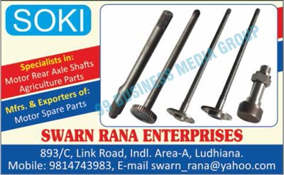 Motor Spare Parts, Motor Rear Axle Shafts, Agriculture Parts