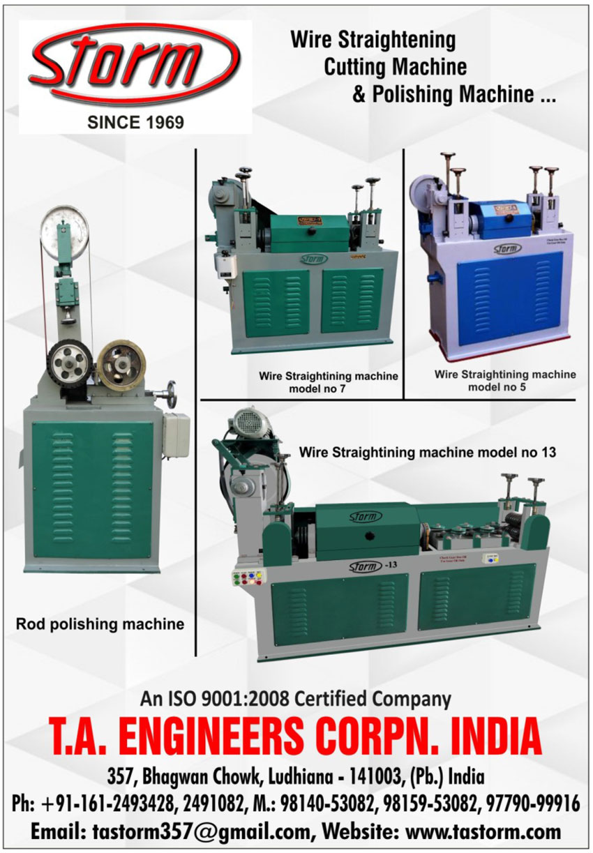 Wire Straightening Machines, Wire Cutting Machines