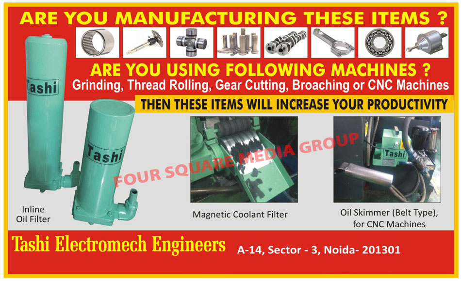 Paper Band Cum Magnetic Coolant Filter, Magnetic Coolant Separator, Dust Collector, Chip Collector, Oil Skimmer, Component Washing Machines, Magnetic Chip Conveyors, Magnetic Products, Coolant Filtration Systems, Oil Filtration Systems, Magnetron Inline Filters, Inline Oil Filters, Magnetic Coolant Filters