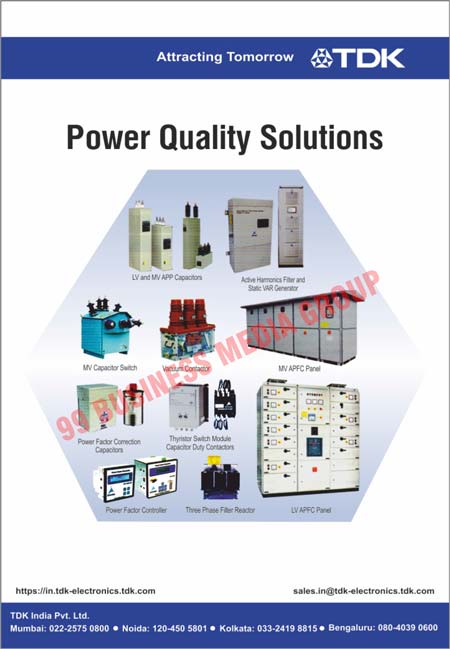 LV Capacitors, MV APP Capacitors, Harmonics Filters, Static VAR Generators, MV Capacitor Switches, Vacuum Contactors, MV APFC Panels, Power Factor Correction Capacitors, Thyristor Switch Module Capacitor Duty Contactors, Power Factor Controllers, Three Phase Filter Reactors, LV APFC Panels