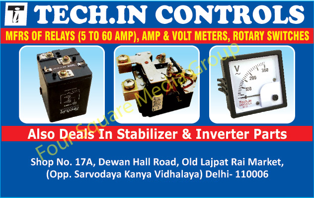 Stabilizer Parts, Inverter Parts, Relays, AMP Meters, Volt Meters, Rotary Switches,Stabilizer, Voltage Stabilizer