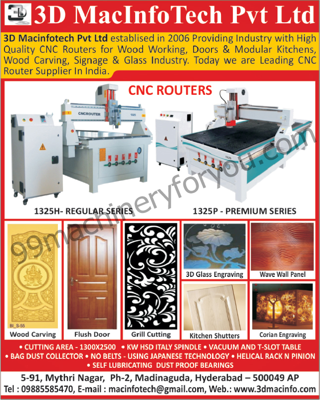 Wood Working CNC Routers, Door Carving CNC Routers, Modular Kitchen Carving CNC Routers, Wood Carving CNC Routers, CNC Routers, CNC Lasers, CNC Plasma, CNC Plotter, CNC Bending Machines, Spares Parts