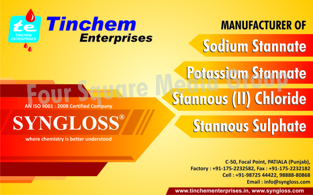 Sodium Stannate, Potassium Stannate, Stannous II Chloride, Stannous Sulphate,Automotive Piston Coatings, Tin Chemicals, Phosphating Chemicals, Nickel Chemicals, High Purity Chemicals, Metal Colouring Chemicals, Cattle Feed Supplements