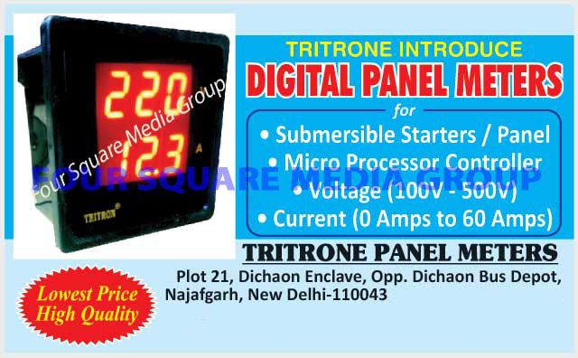 Submersible Starter Digital Panel Meters, Submersible Panel Digital Panel Meters, Micro Processor Controller Digital Panel Meters, Voltage Digital Panel Meters, Current Digital Panel Meters, Digital Panel Meters